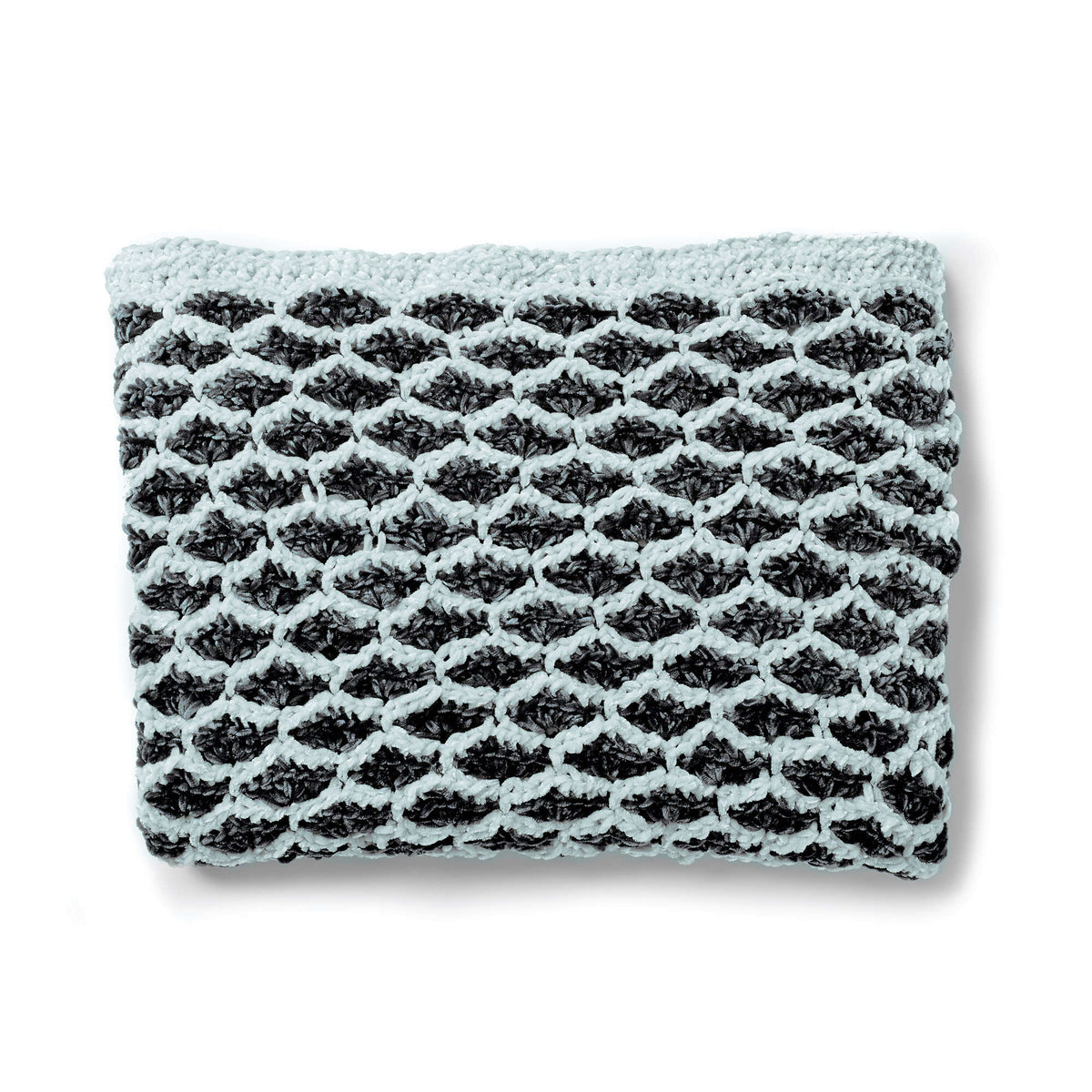 Crochet Blanket made in Bernat Velvet yarn