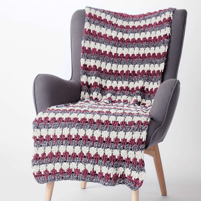 Bernat Larksfoot Crochet Afghan Crochet Blanket made in Bernat Velvet yarn