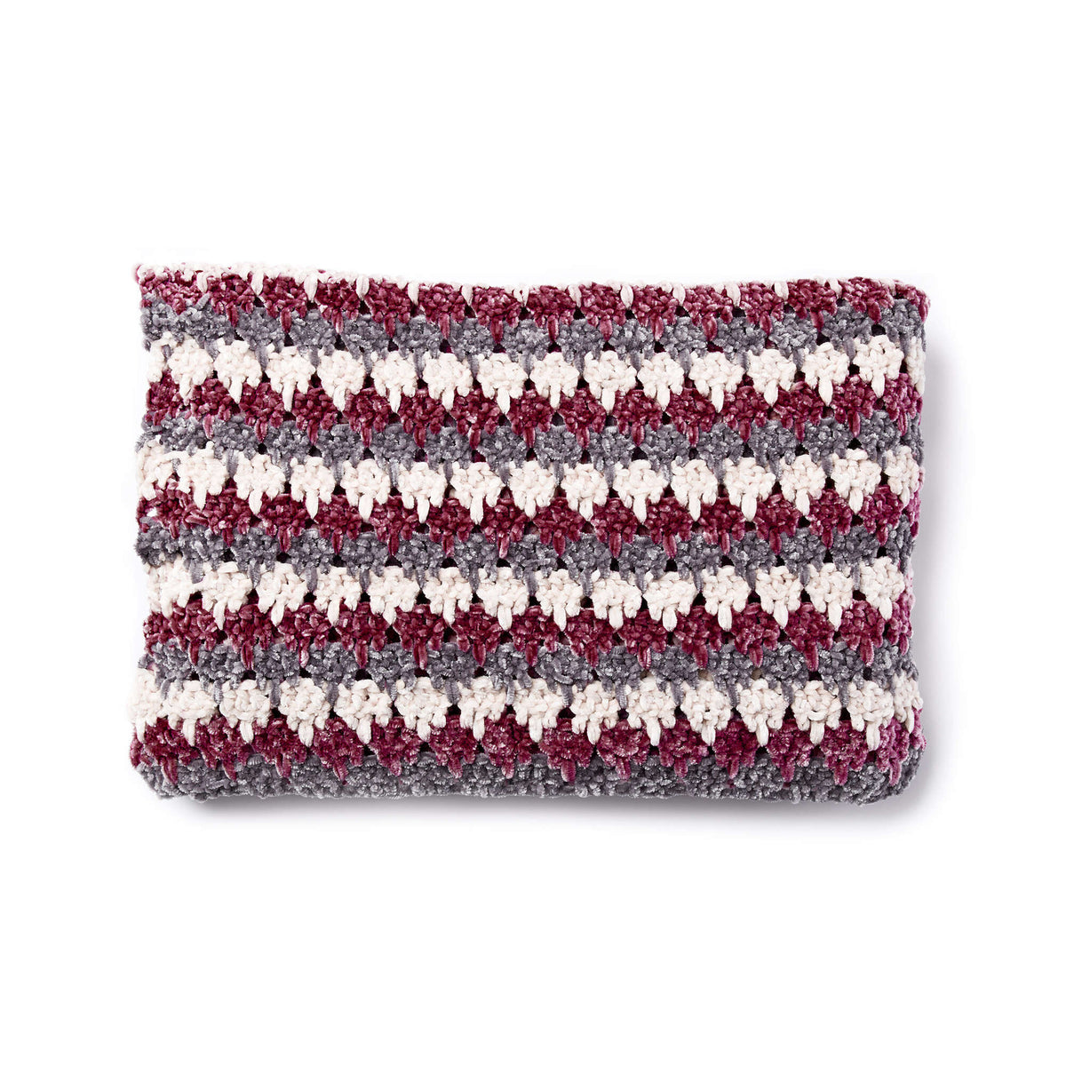 Crochet Blanket made in Bernat Velvet yarn