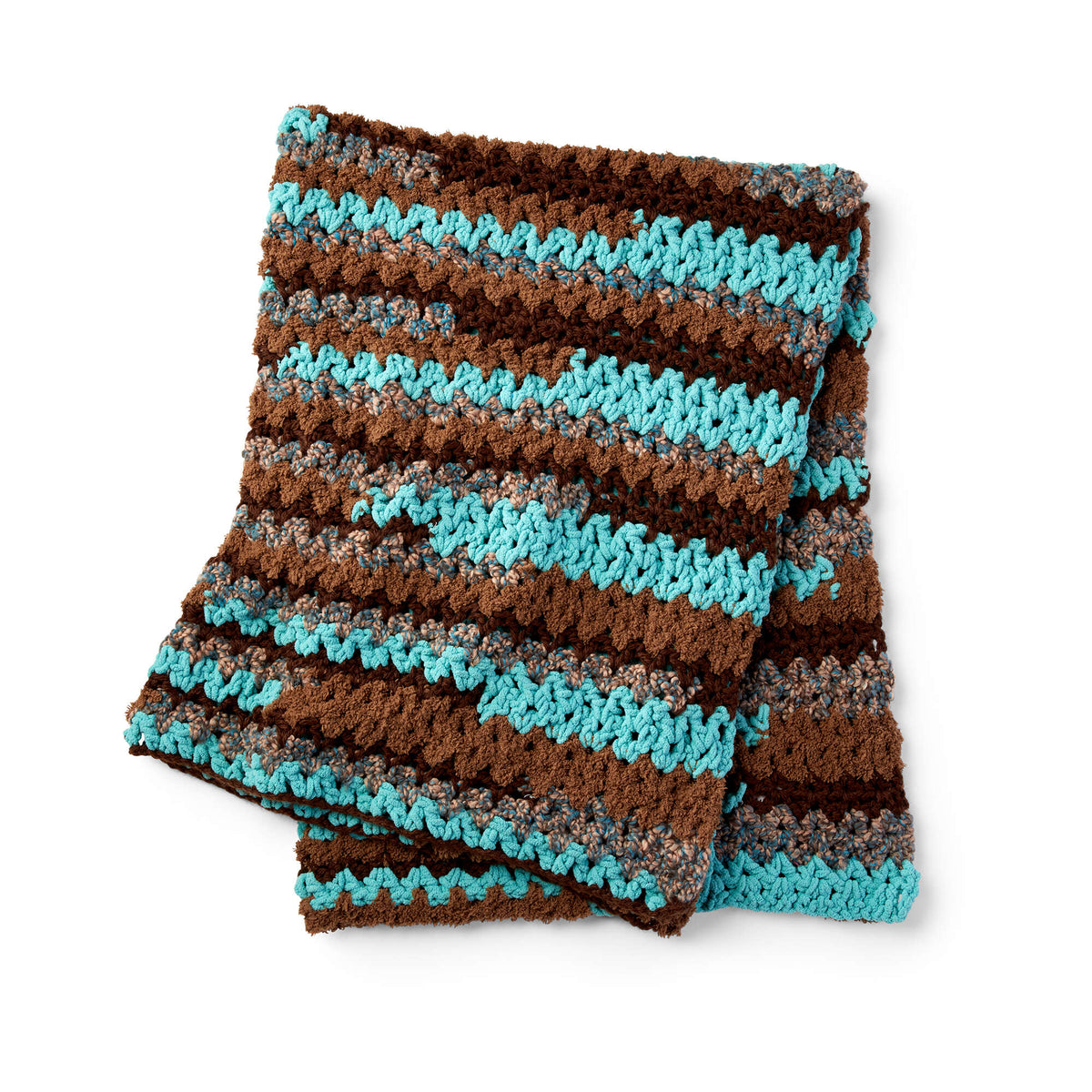 Crochet Blanket made in Bernat Home Bundle yarn
