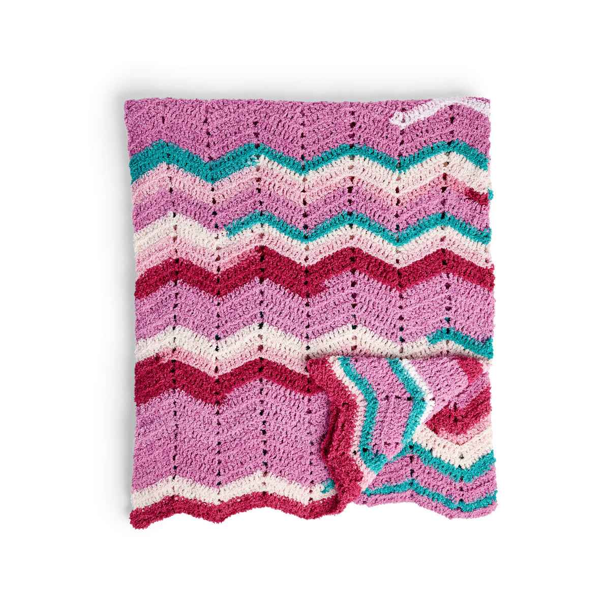 Crochet Blanket made in Bernat Blanket Breezy yarn