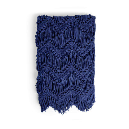 Bernat Bobble and Fringe Crochet Blanket Single Size