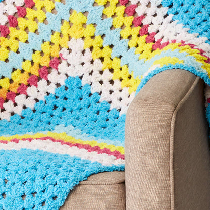 Bernat Mitered In the Middle Crochet Blanket Crochet Blanket made in Bernat Blanket Breezy yarn