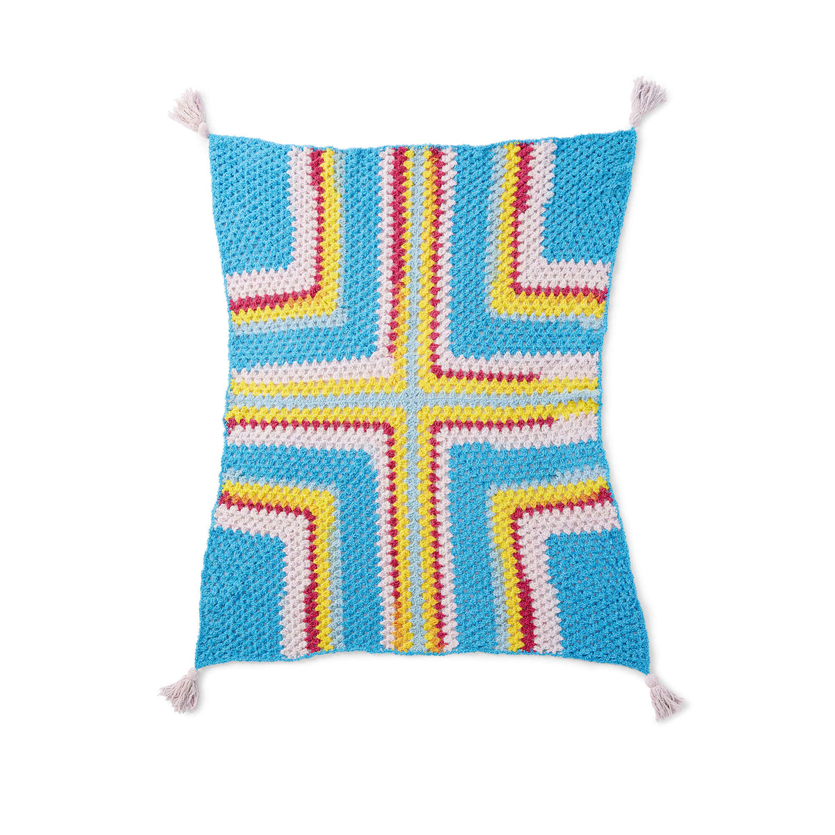 Crochet Blanket made in Bernat Blanket Breezy yarn