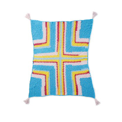 Bernat Mitered In the Middle Crochet Blanket Crochet Blanket made in Bernat Blanket Breezy yarn