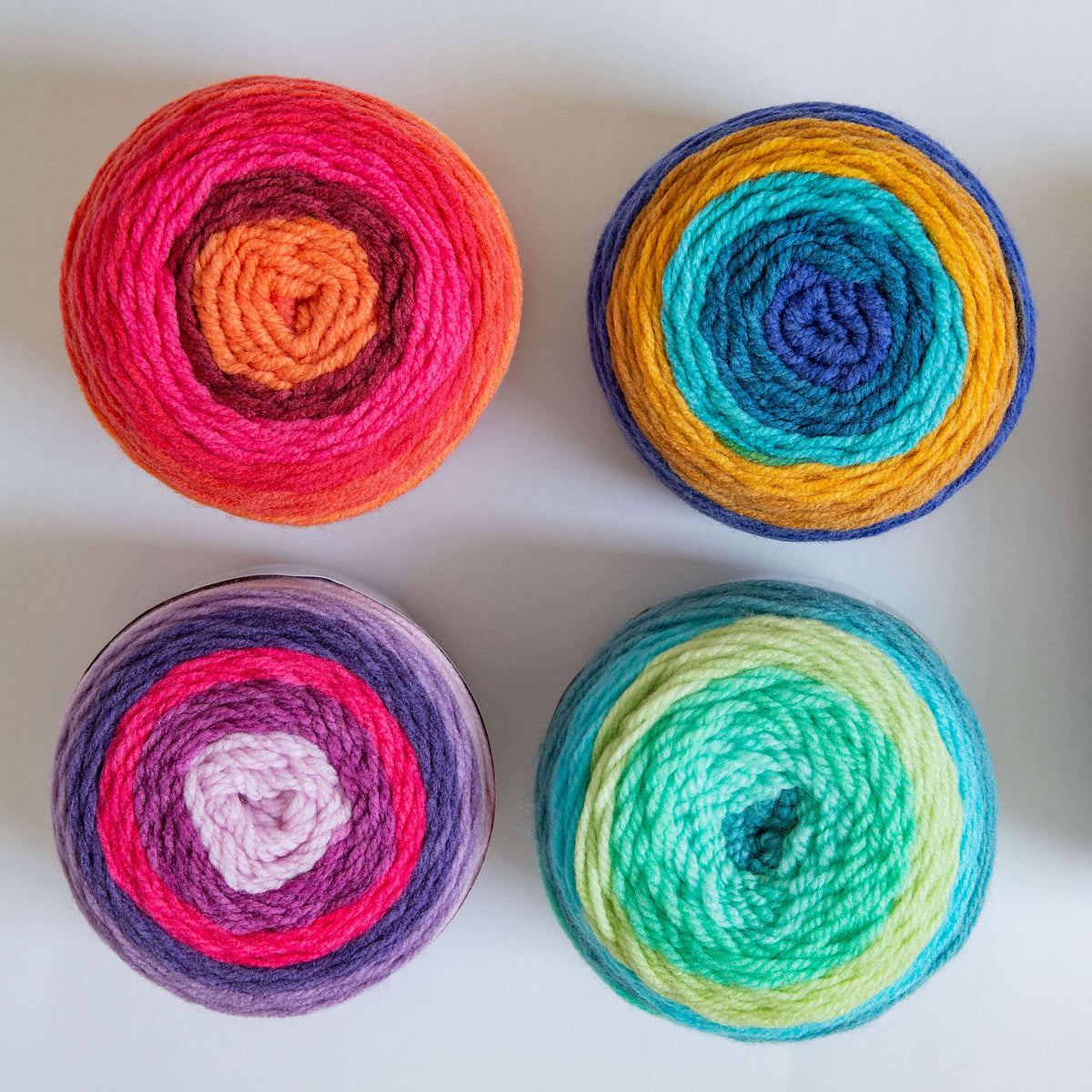Crochet Blanket made in Bernat Pop! yarn