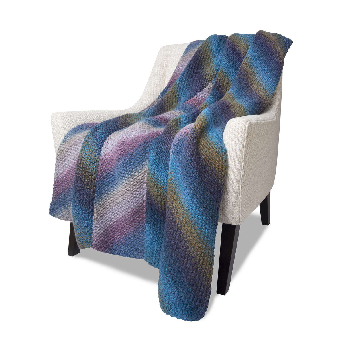 Crochet Blanket made in Bernat Wavelength yarn