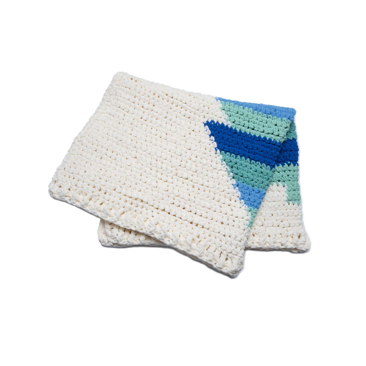 Crochet Blanket made in Bernat Blanket yarn