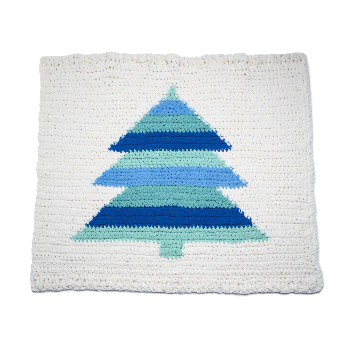Crochet Blanket made in Bernat Blanket yarn