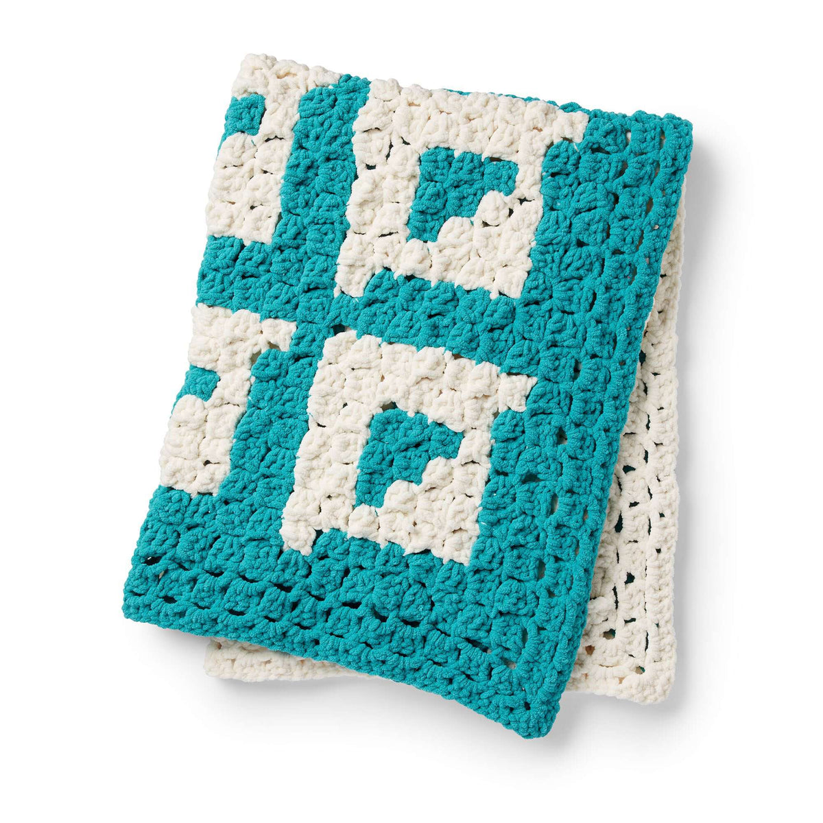 Crochet Blanket made in Bernat Blanket yarn