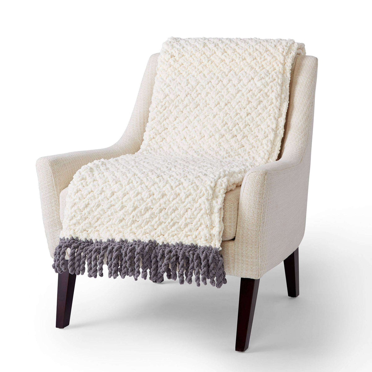 Crochet Blanket made in Bernat Blanket yarn