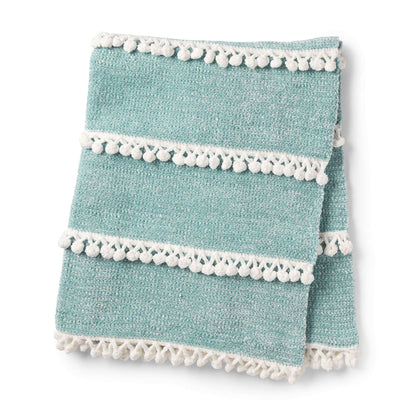 Bernat bobbly Fringe crochet blanket Crochet Blanket made in Bernat Velvet yarn