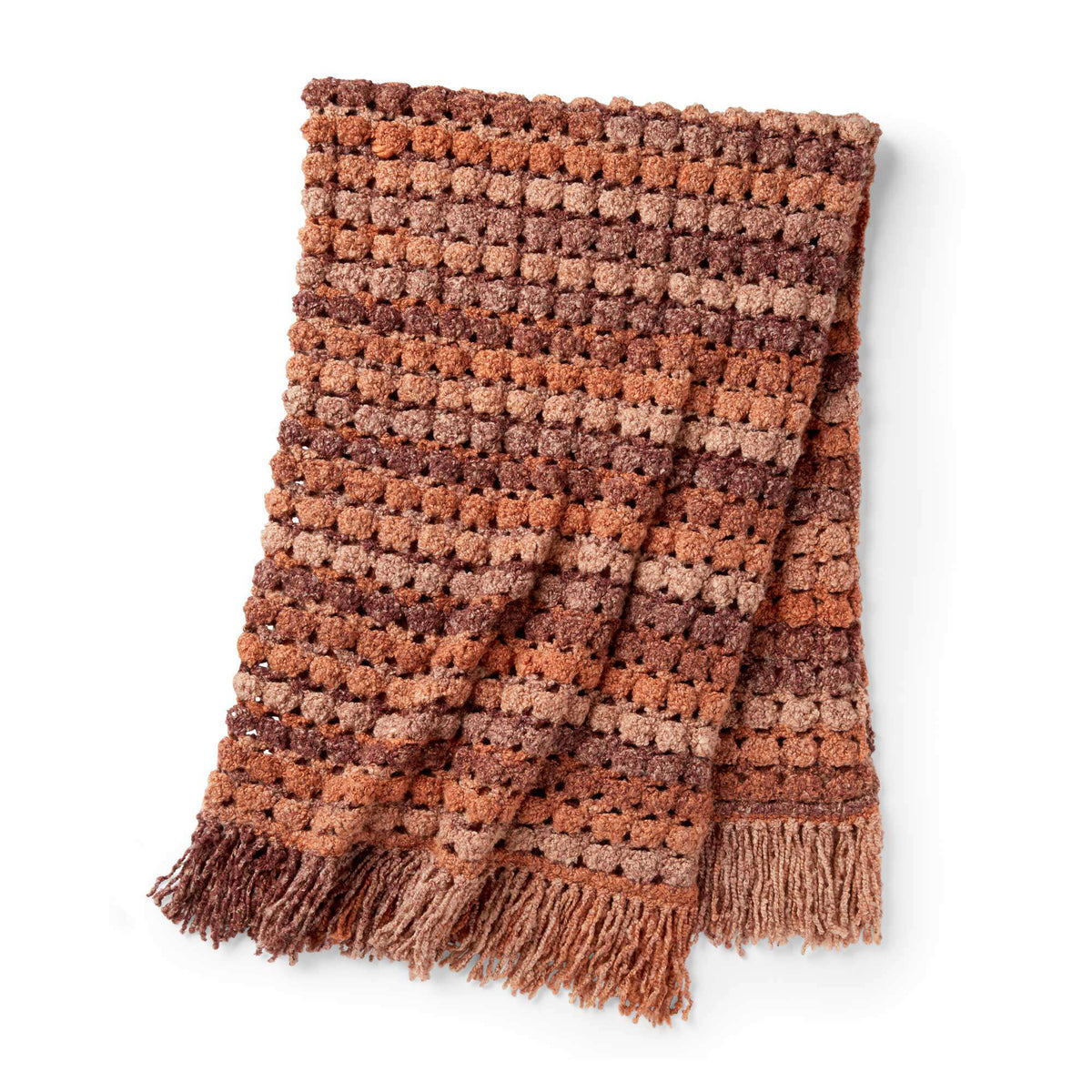 Crochet Blanket made in Bernat Toasty yarn