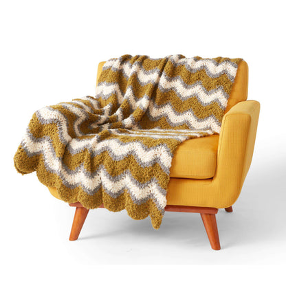 Bernat Foamy Waves Crochet Blanket Crochet Blanket made in Bernat Freesia yarn