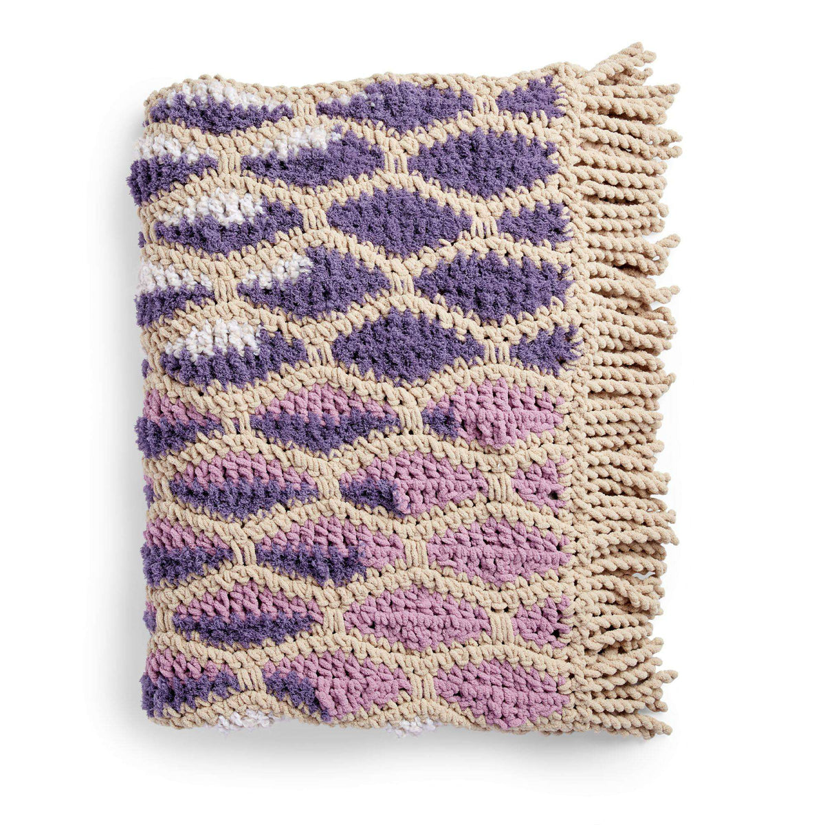 Crochet Blanket made in Bernat Home Bundle yarn