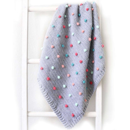 Bernat Crochet Colorful Polka Dots Baby Blanket Crochet Blanket made in Bernat Softee Baby yarn