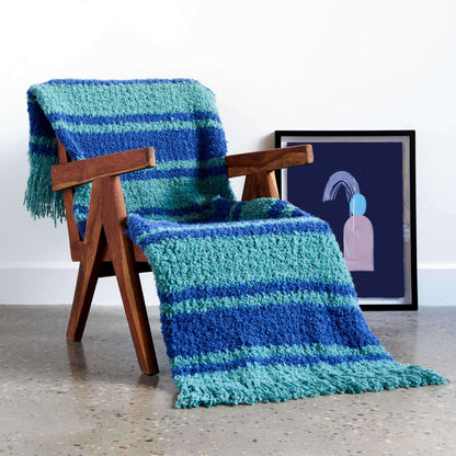 Bernat Nautical Stripes Crochet Blanket Crochet Blanket made in Bernat Freesia yarn