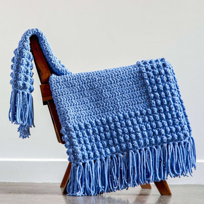 Bernat Bobble Around Crochet Blanket Crochet Blanket made in Bernat Blanket Sparkle yarn