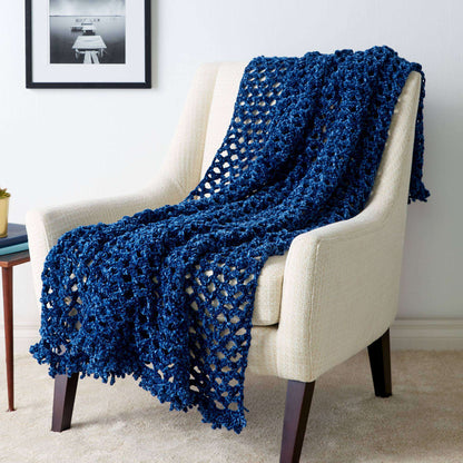 Bernat All Eyes On You Crochet Blanket Crochet Blanket made in Bernat Velvet yarn