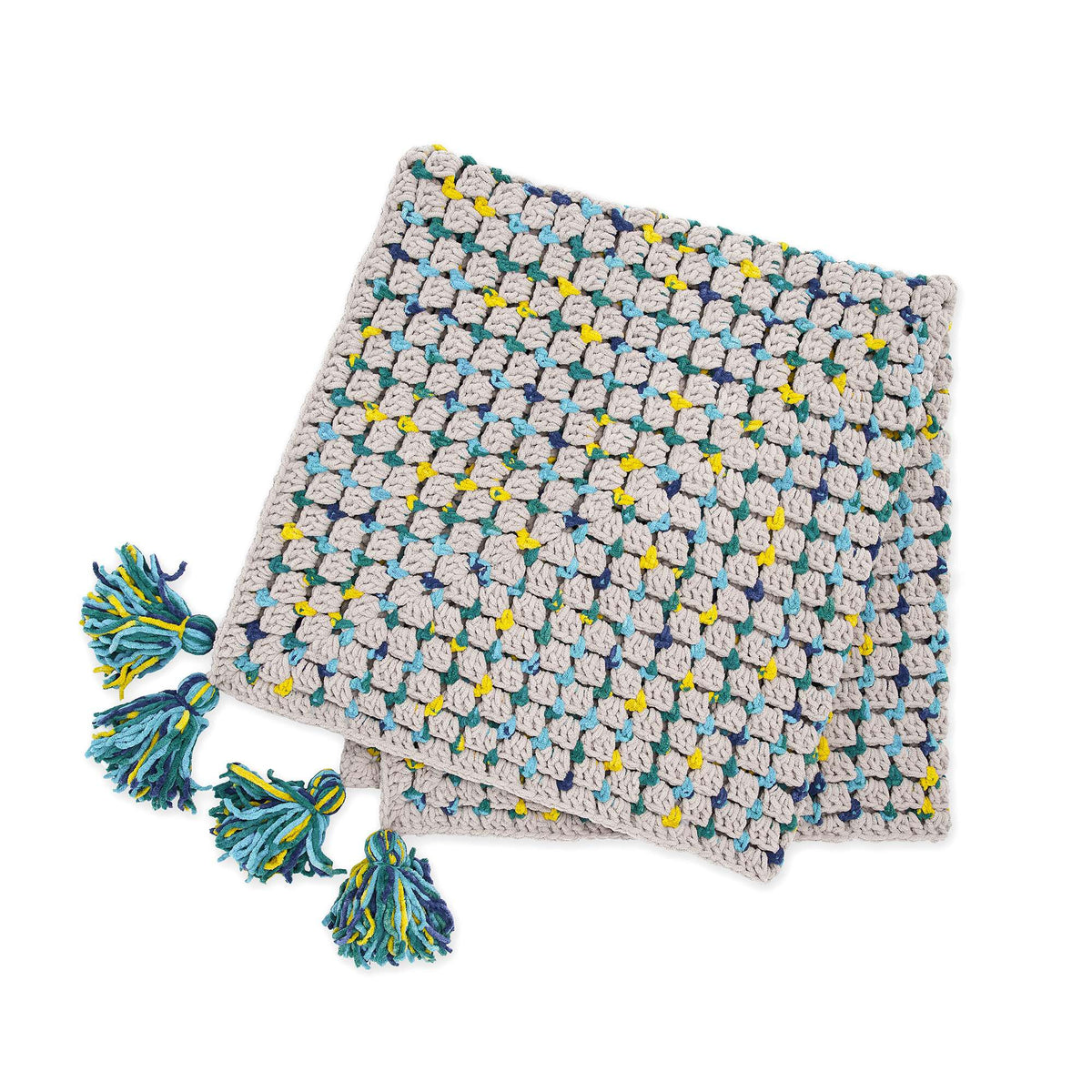 Crochet Blanket made in Bernat Blanket yarn