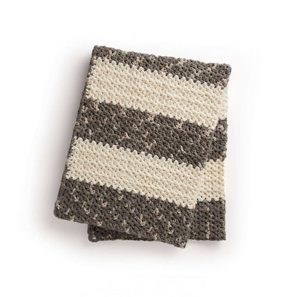 Bernat Relaxing V-Stitch Crochet Blanket Crochet Blanket made in Bernat Blanket yarn