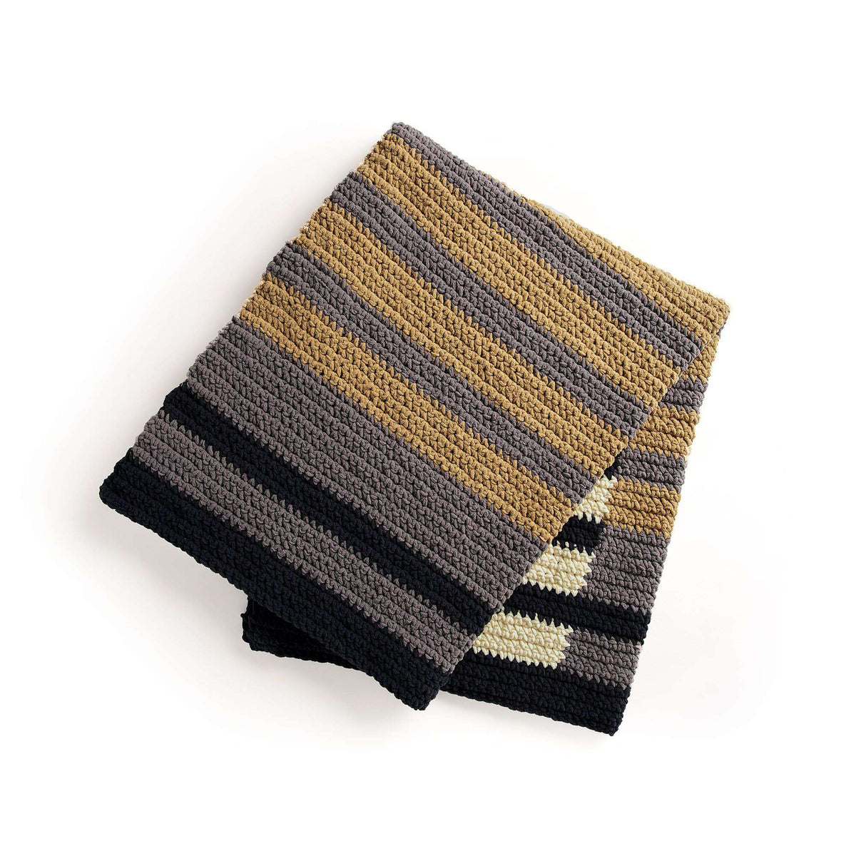 Crochet Blanket made in Bernat Blanket yarn