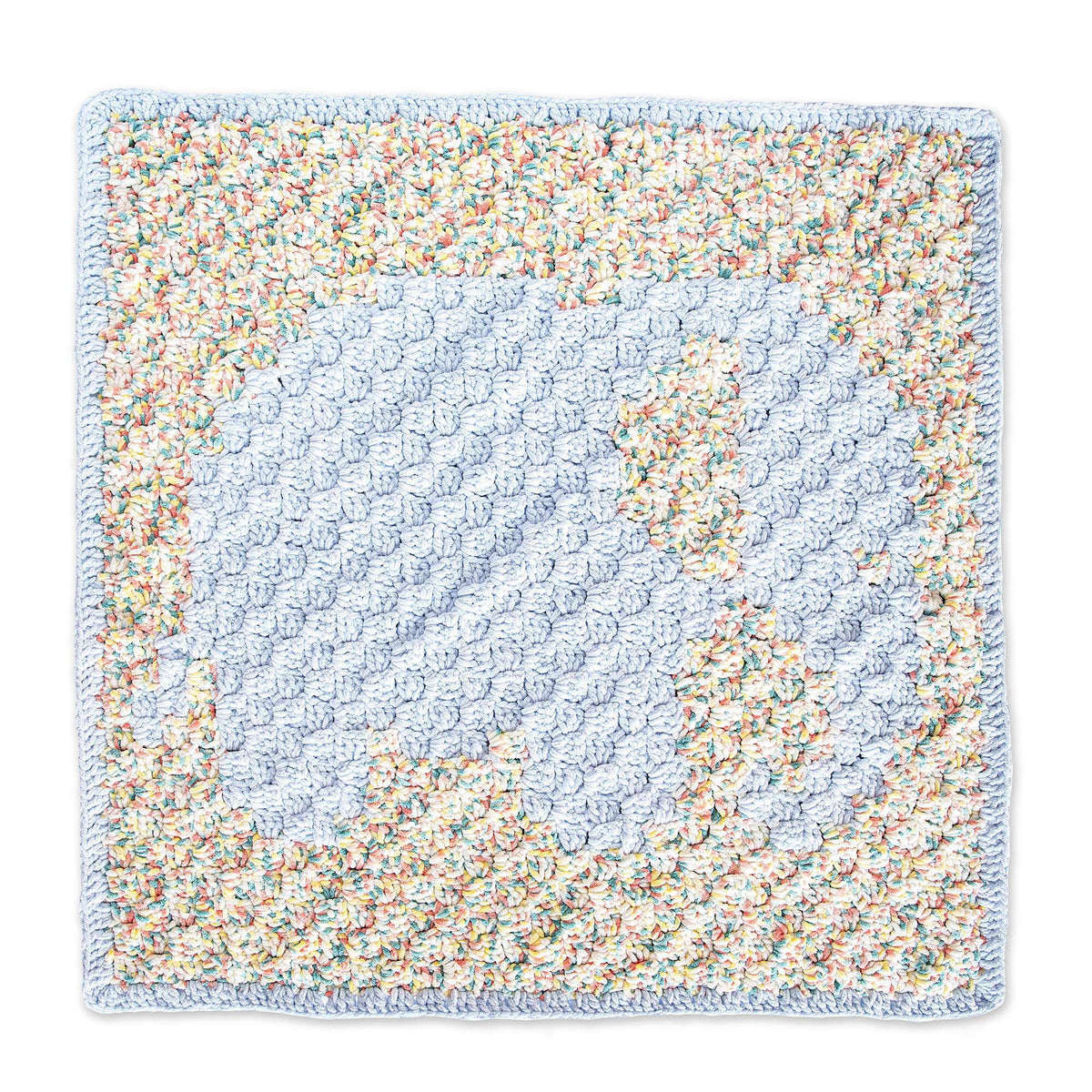 Crochet Blanket made in Bernat Baby Blanket yarn