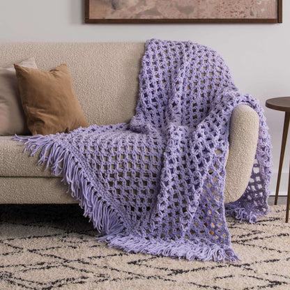 Bernat Sparkle Love Knot Crochet Blanket Crochet Blanket made in Bernat Blanket Sparkle yarn