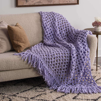 Bernat Sparkle Love Knot Crochet Blanket Crochet Blanket made in Bernat Blanket Sparkle yarn