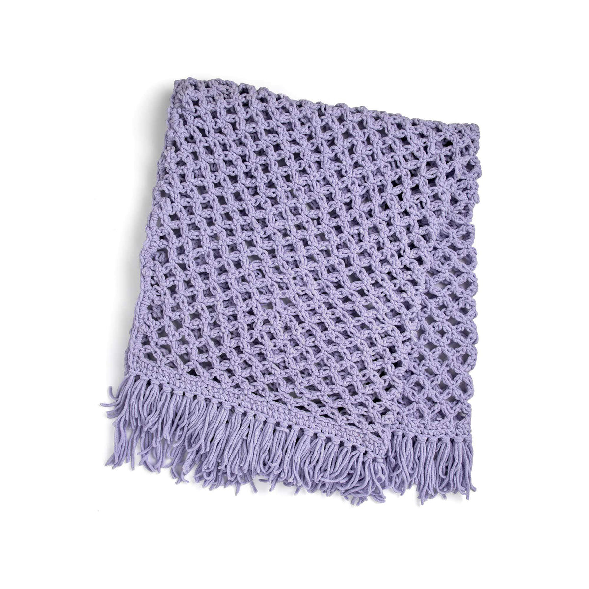 Crochet Blanket made in Bernat Blanket Sparkle yarn