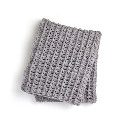 Bernat Sparkle Bricks Blanket Crochet Blanket made in Bernat Blanket Sparkle yarn