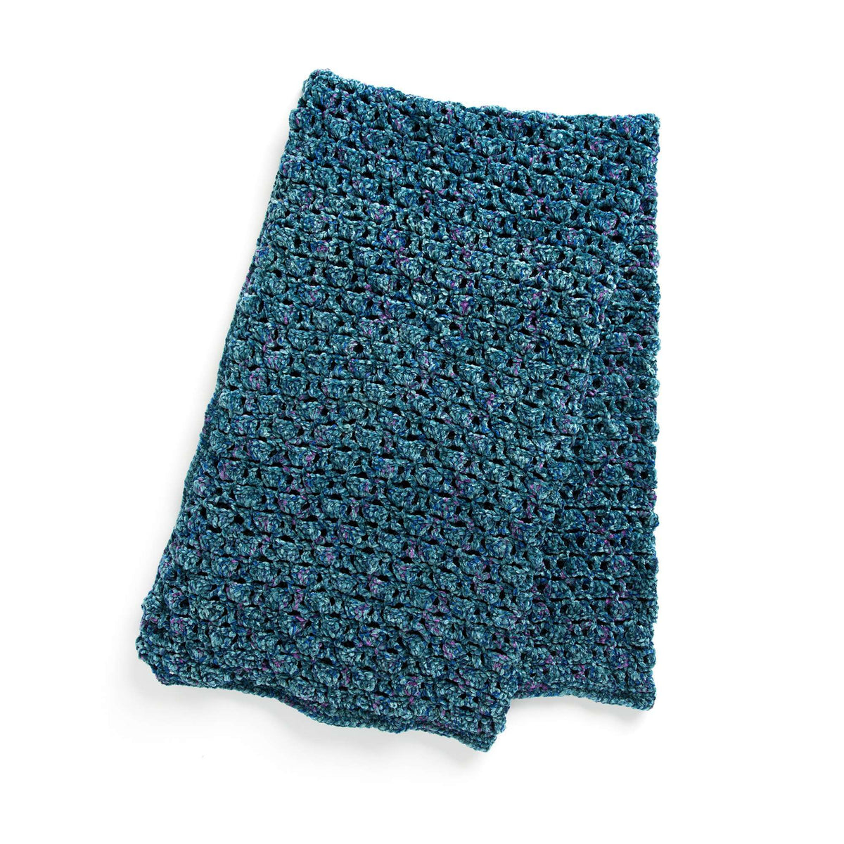 Crochet Blanket made in Bernat Velvet Twist yarn