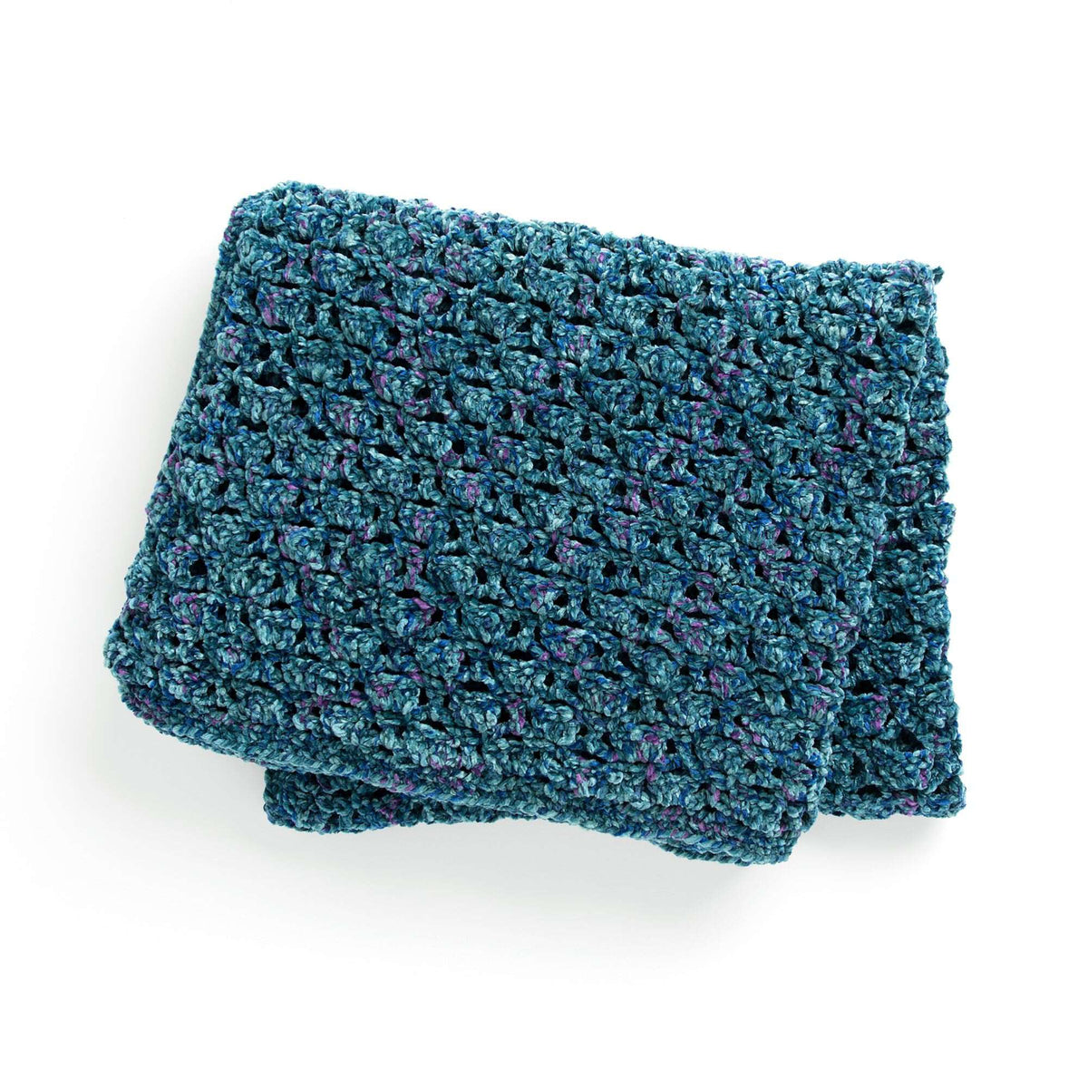 Crochet Blanket made in Bernat Velvet Twist yarn