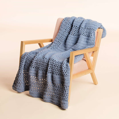 Bernat Crochet Simple Framed Blanket Crochet Blanket made in Bernat Forever Fleece yarn