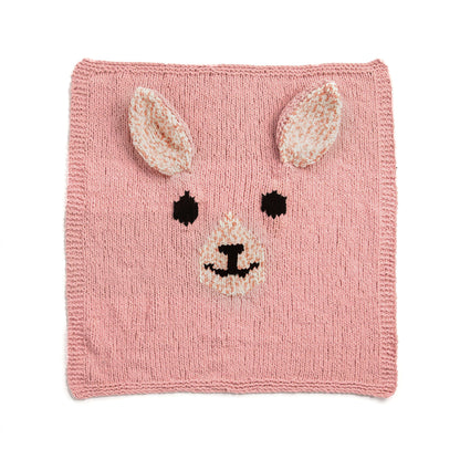 Bernat Snuggly Knit Bunny Blanket Crochet Blanket made in Bernat Baby Blanket yarn