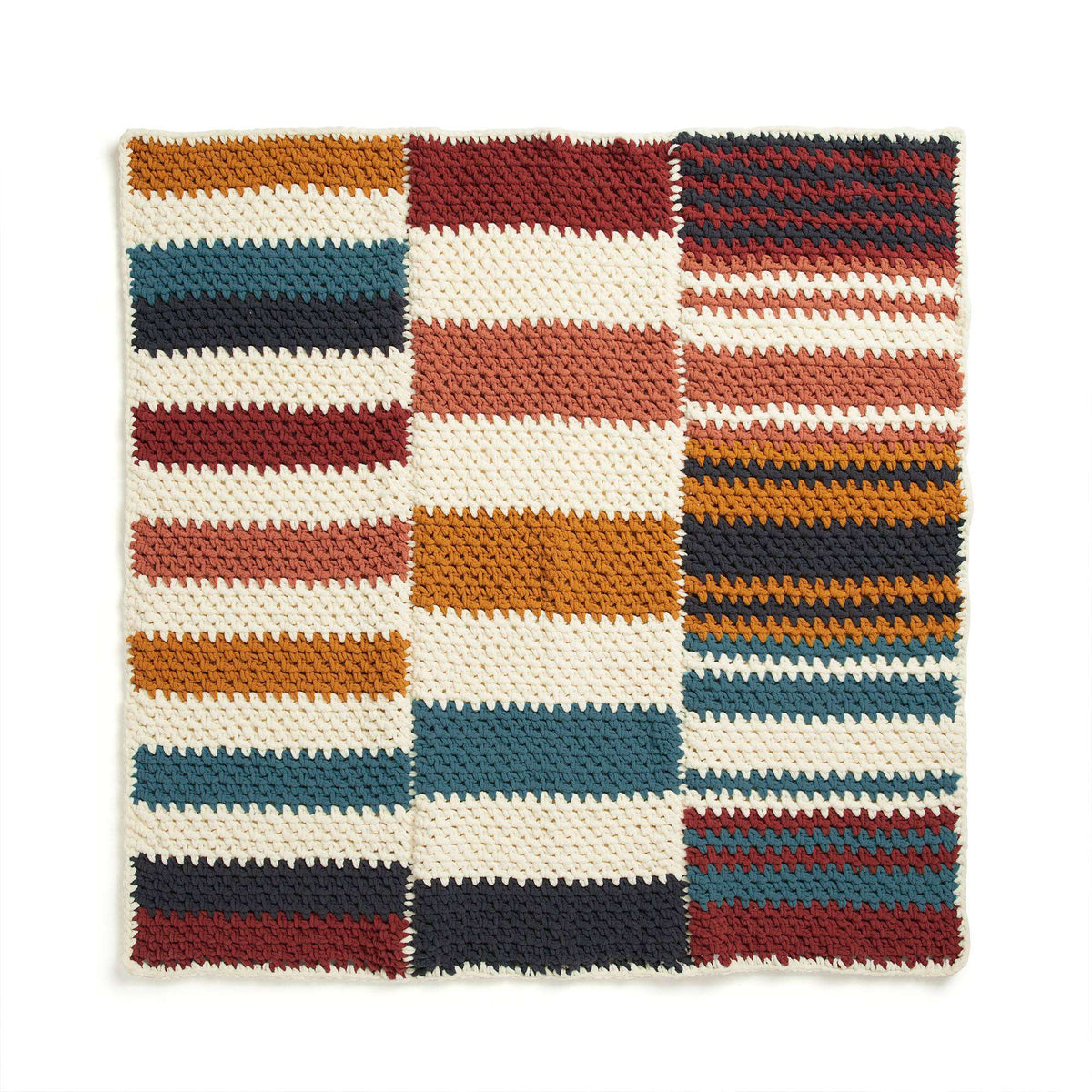 Crochet Blanket made in Bernat Blanket yarn