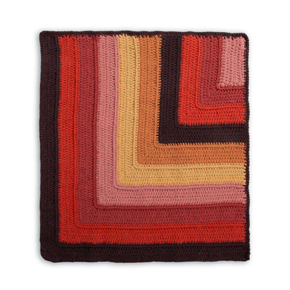 Bernat Striped Steps Crochet Blanket Crochet Blanket made in Bernat Blanket O'Go yarn