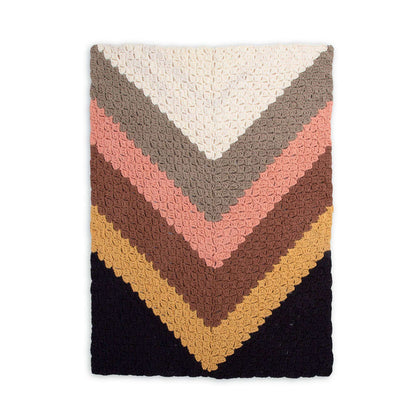Bernat Giant Chevron Crochet Blanket Crochet Blanket made in Bernat Blanket O'Go yarn