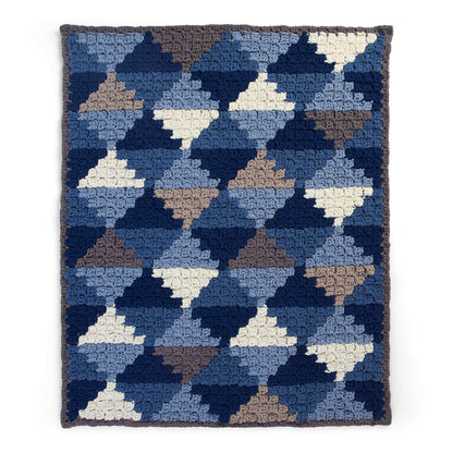 Bernat Shaded Diamonds Crochet Blanket Crochet Blanket made in Bernat Blanket O'Go yarn