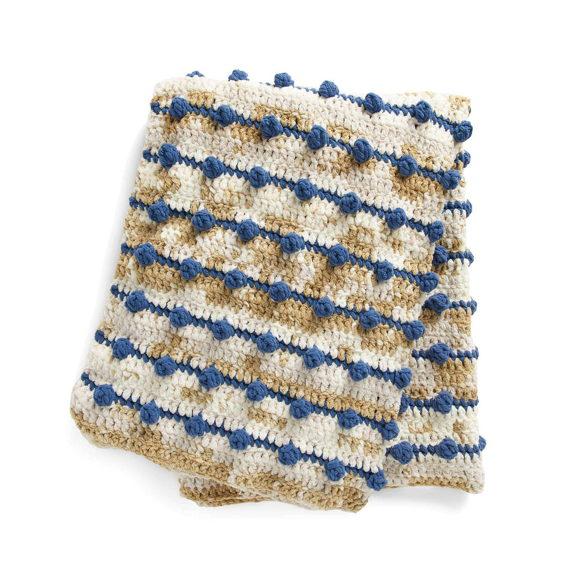 Crochet Blanket made in Bernat Blanket Tie Dye-ish yarn
