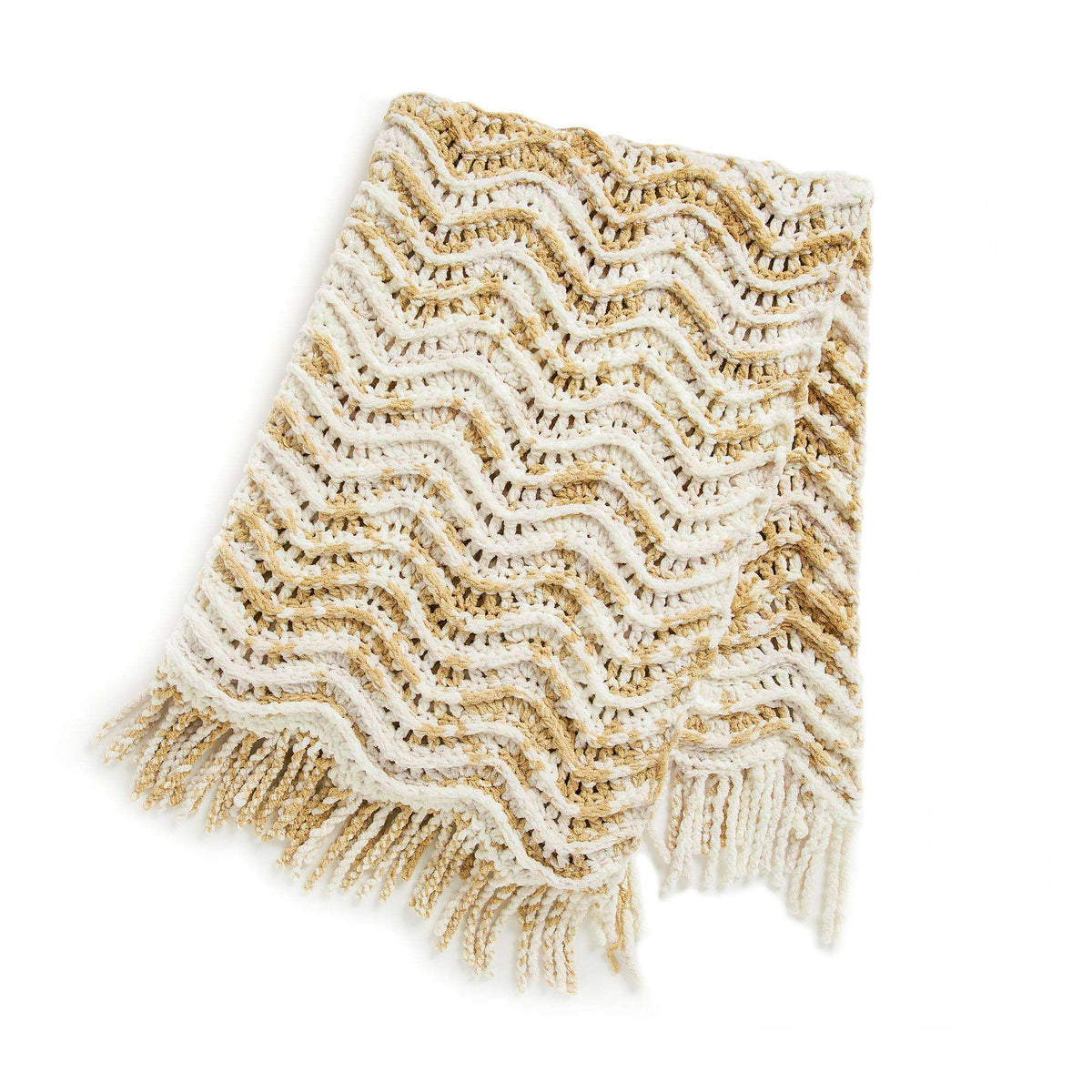 Crochet Blanket made in Bernat Blanket Tie Dye-ish yarn