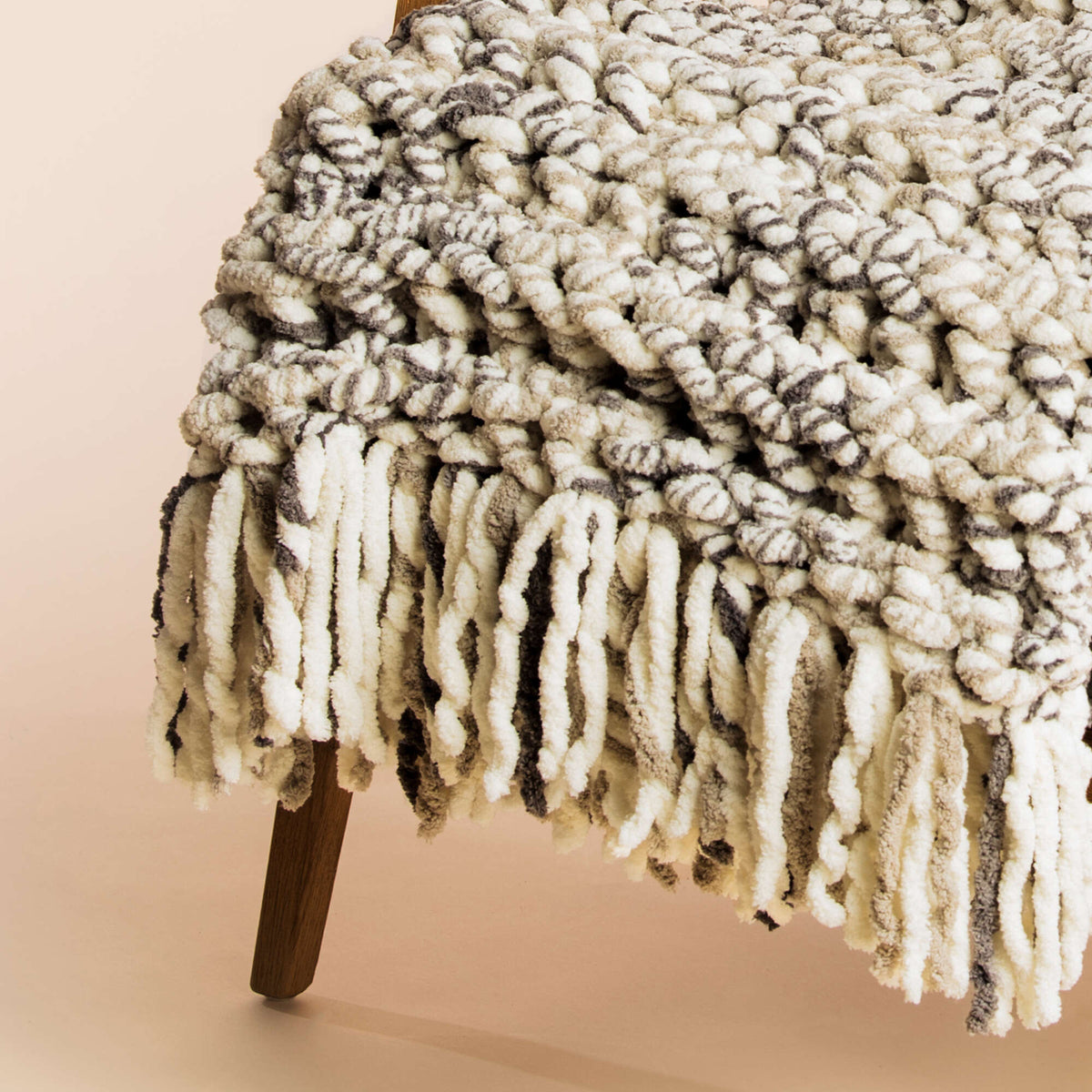 Crochet Blanket made in Bernat Big Bold yarn
