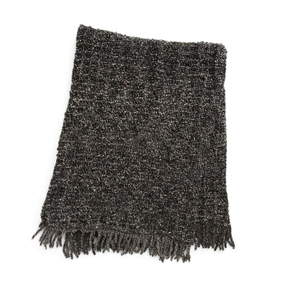 Bernat Waffle & Fringe Crochet Blanket Crochet Blanket made in Bernat Velvet Twist yarn