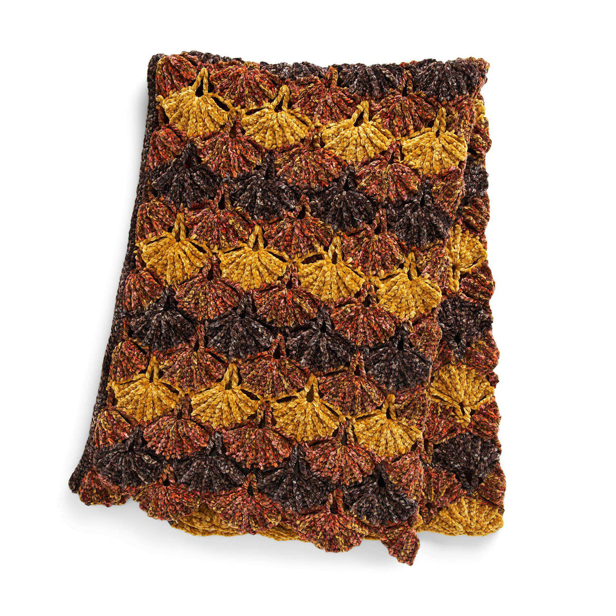 Crochet Blanket made in Bernat Velvet Twist yarn