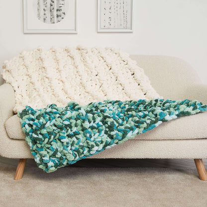 Bernat Dipped End Crochet Blanket Crochet Blanket made in Bernat Blanket Extra Thick yarn