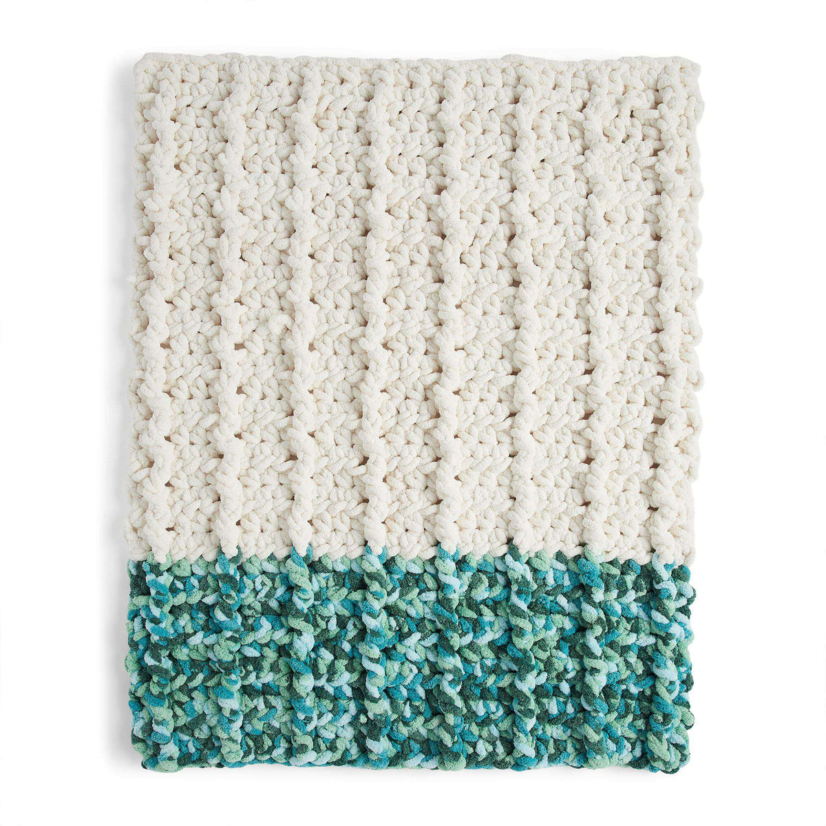 Crochet Blanket made in Bernat Blanket Extra Thick yarn