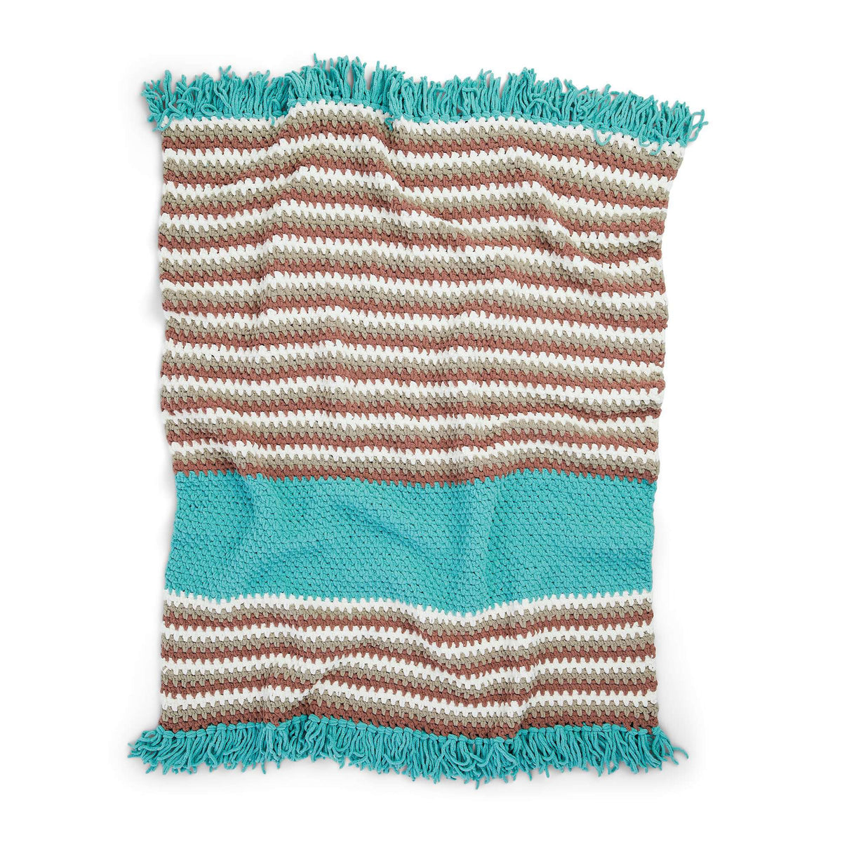 Crochet Blanket made in Bernat Blanket O'Go yarn