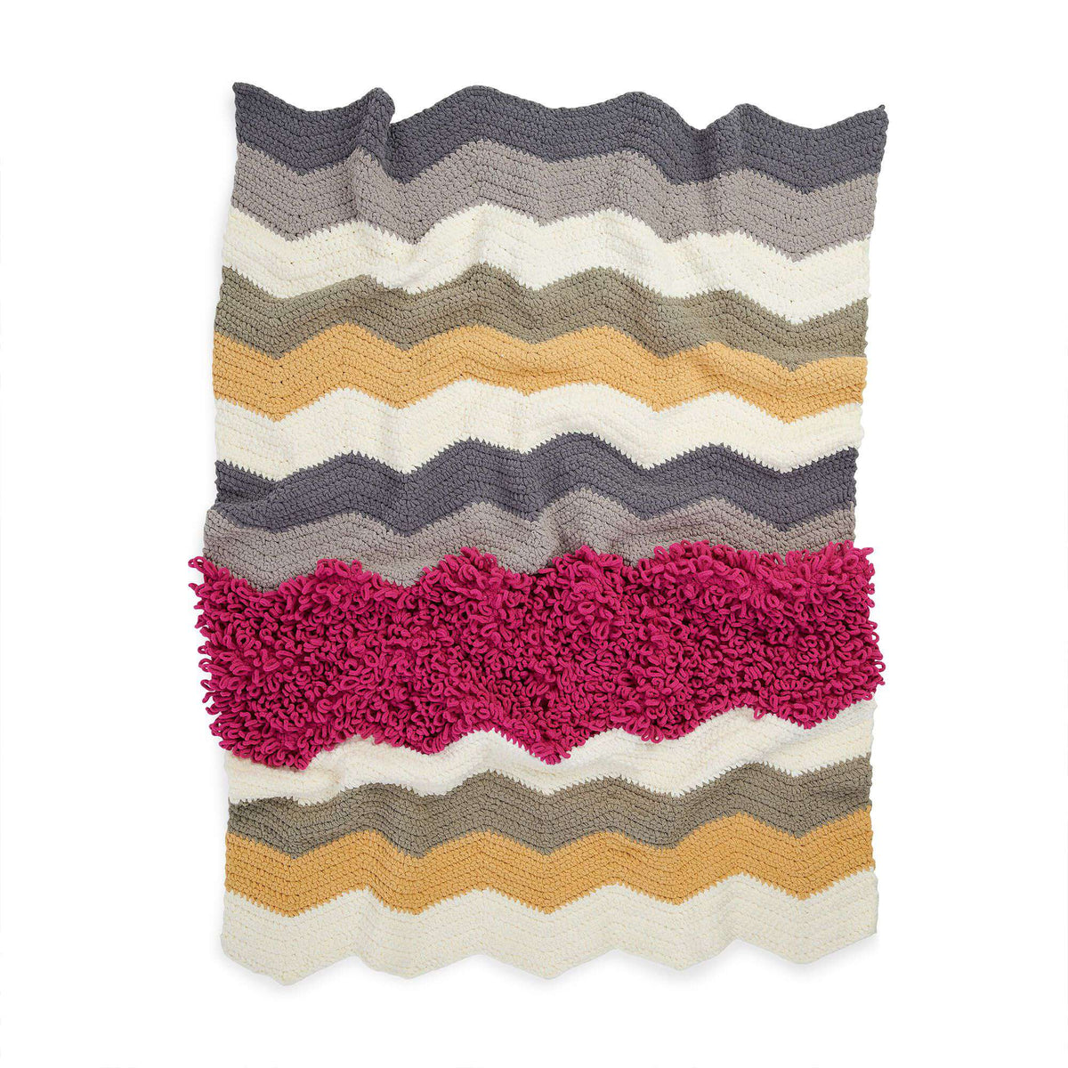 Crochet Blanket made in Bernat Blanket O'Go yarn