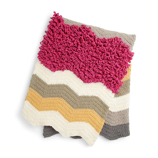 Crochet Blanket made in Bernat Blanket O'Go yarn