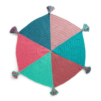 Bernat Hexagonal Slice Crochet Blanket Crochet Blanket made in Bernat Blanket O'Go yarn